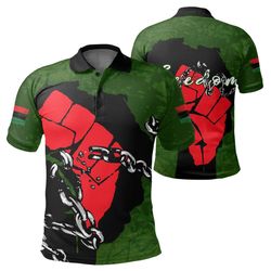 freedom fighter polo shirt, african polo shirt for men women