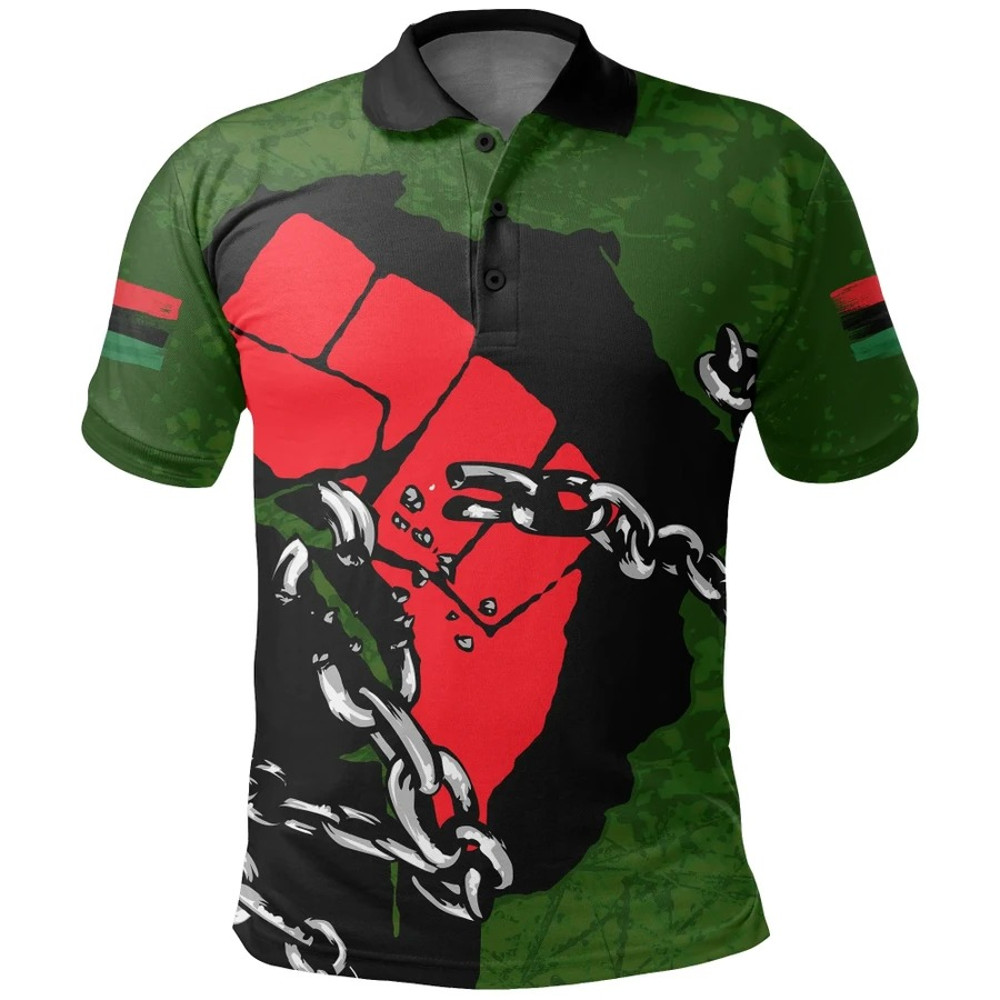 Freedom Fighter Polo Shirt, African Polo Shirt For Men Women