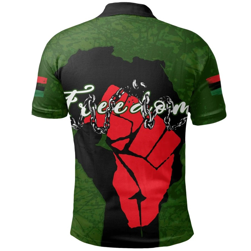 Freedom Fighter Polo Shirt, African Polo Shirt For Men Women