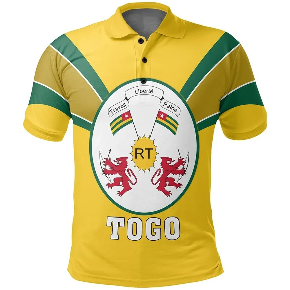 Togo Polo Shirt Tusk Style, African Polo Shirt For Men Women