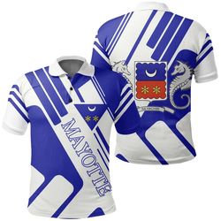 mayotte polo shirt rockie style, african polo shirt for men women