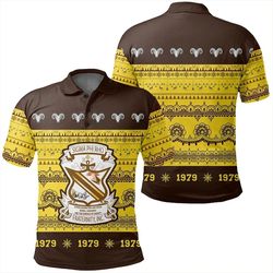 sigma phi rho xmas establish year polo shirt, african polo shirt for men women