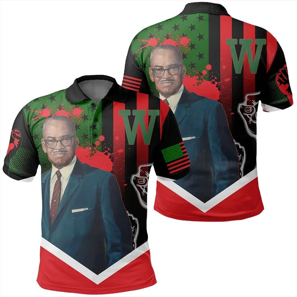 African American Flag William L. Dawson Polo Shirt, African Polo Shirt For Men Women