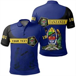 custom tanzania polo shirt pentagon style, african polo shirt for men women