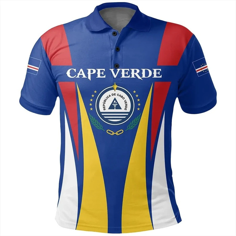 Cape Verde Polo Shirt Apex Style, African Polo Shirt For Men Women