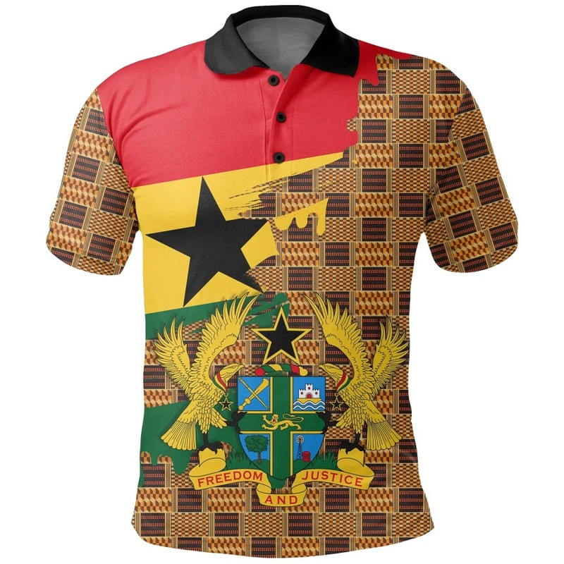 Kente Nice Seamless Polo Shirt - Gash Style, African Polo Shirt For Men Women