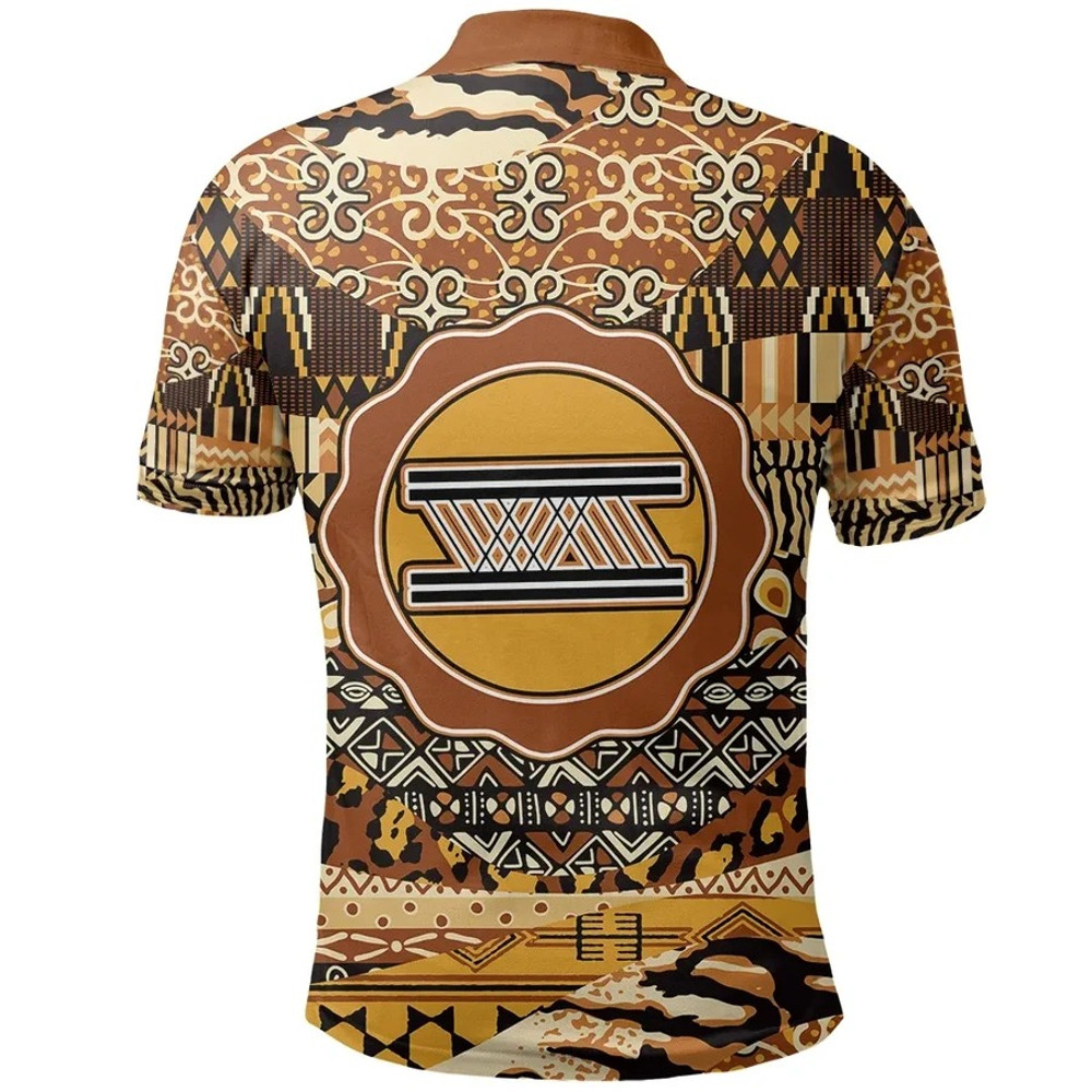 Owo Foro Adobe Polo Shirt Leo Style, African Polo Shirt For Men Women