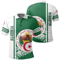 algeria quarter style polo shirt, african polo shirt for men women