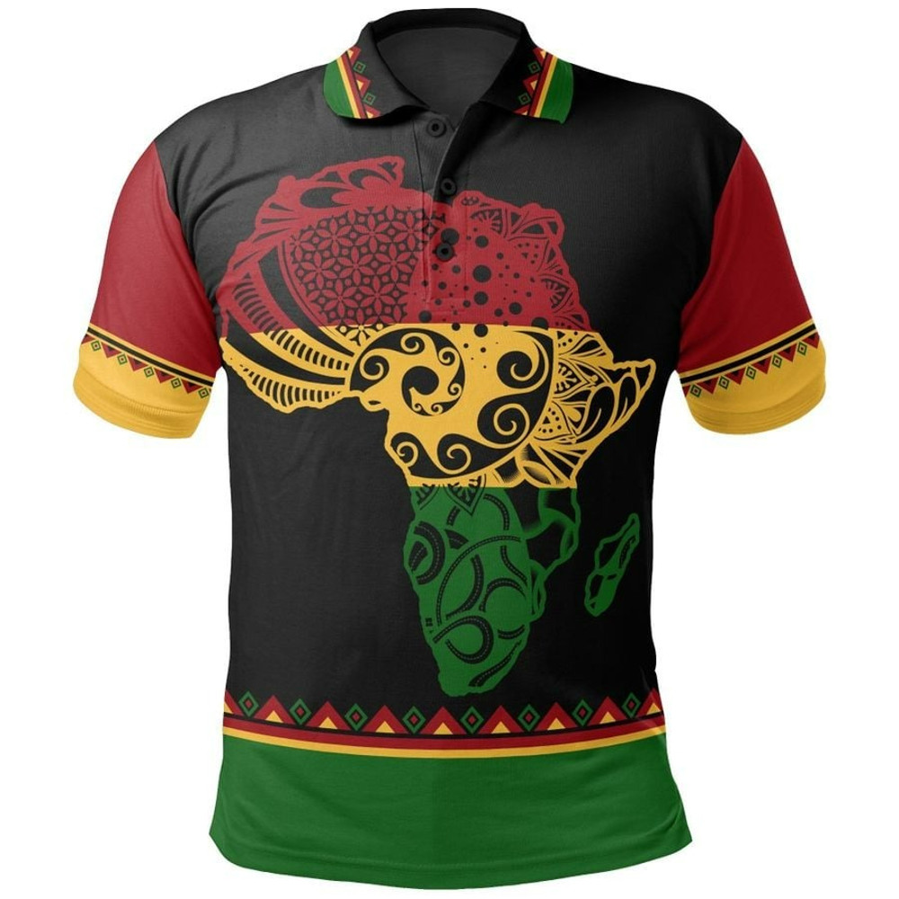 African Reggae Dropi Polo Shirt, African Polo Shirt For Men Women