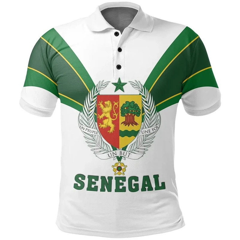 Senegal Polo Shirt Tusk Style, African Polo Shirt For Men Women