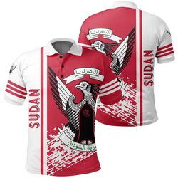 sudan quarter style polo shirt, african polo shirt for men women