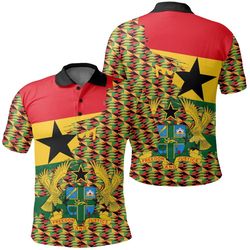kente kwanzaa holiday polo shirt - gash style, african polo shirt for men women