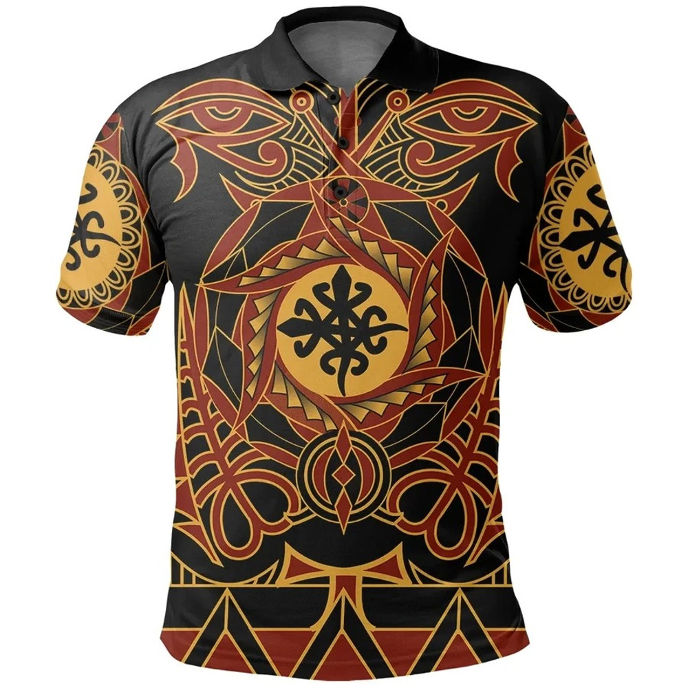 Funtunfunefu denkyemfunefu Polo Shirt Style, African Polo Shirt For Men Women