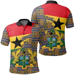 kente delicate seamless polo shirt - gash style, african polo shirt for men women