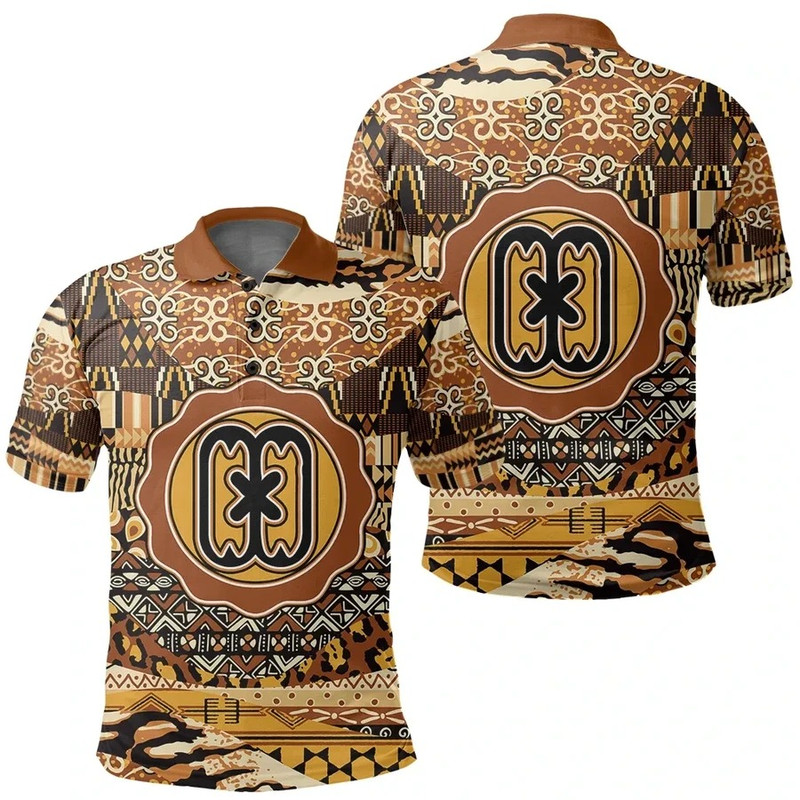 Nante Yie Polo Shirt Leo Style, African Polo Shirt For Men Women