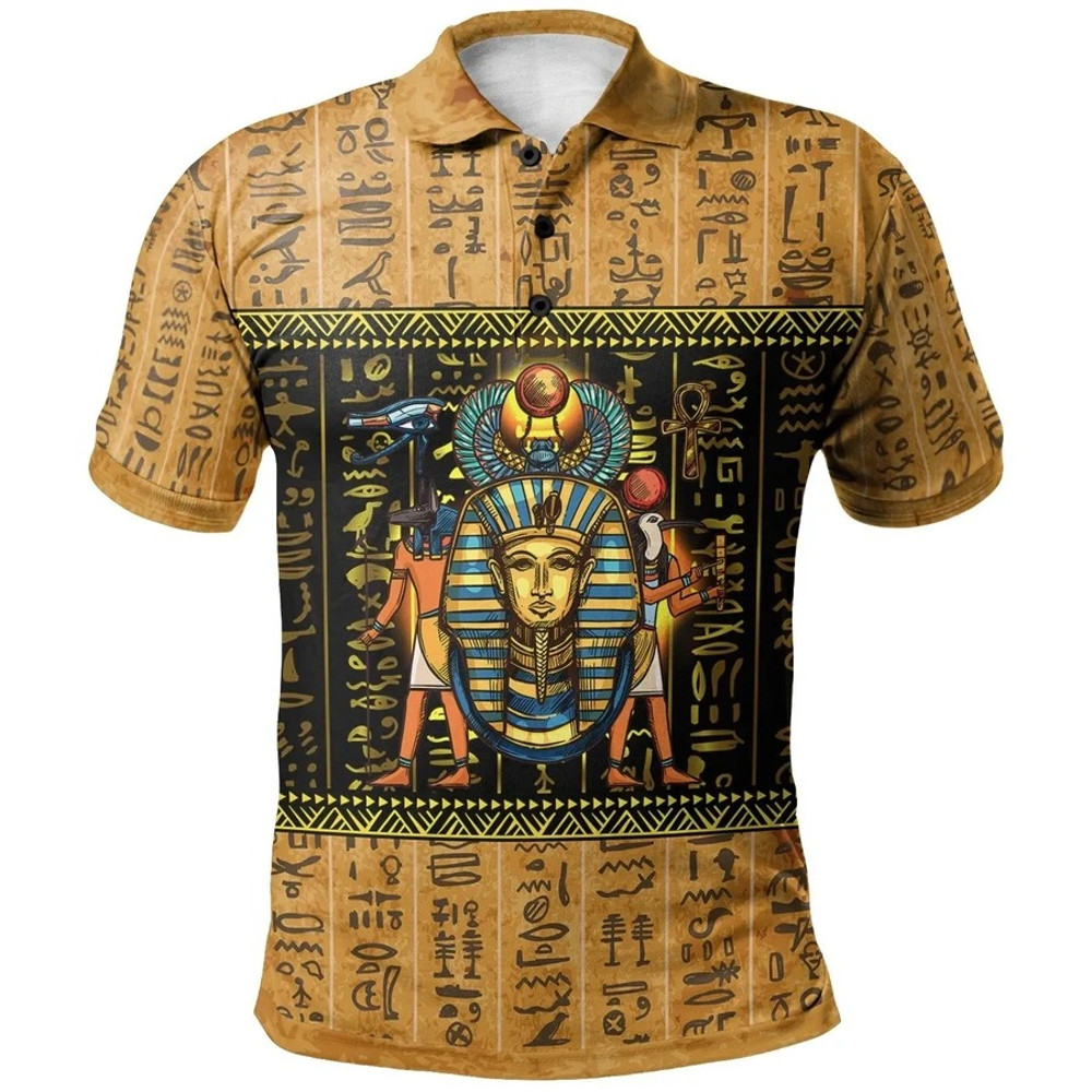 Mysteries Of Ancient Egypt Dropi Polo Shirt, African Polo Shirt For Men Women