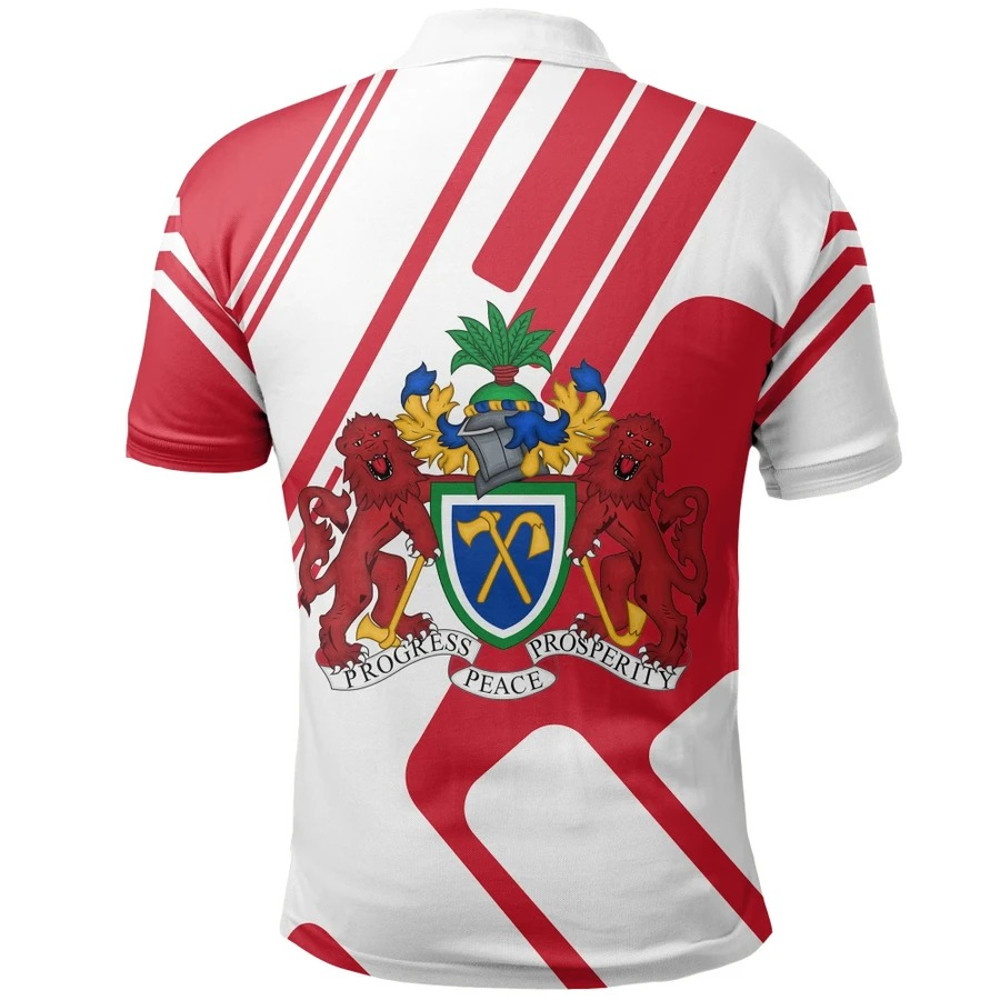 The Gambia Polo Shirt Rockie Style, African Polo Shirt For Men Women