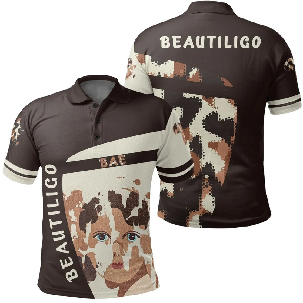 Vitiligo Cloth - Beautiligo Bae Polo Shirt, African Polo Shirt For Men Women