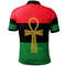 Ankh Egypt African Flag Dropi Polo Shirt, African Polo Shirt For Men Women