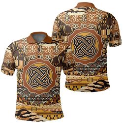 kramo bone polo shirt leo style, african polo shirt for men women