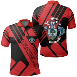 seychelles polo shirt rockie style, african polo shirt for men women