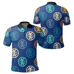 gye nyame adinkra polo shirt, african polo shirt for men women