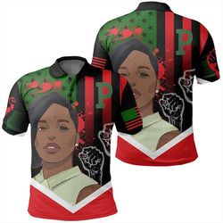 african american flag patrisse cullors polo shirt, african polo shirt for men women