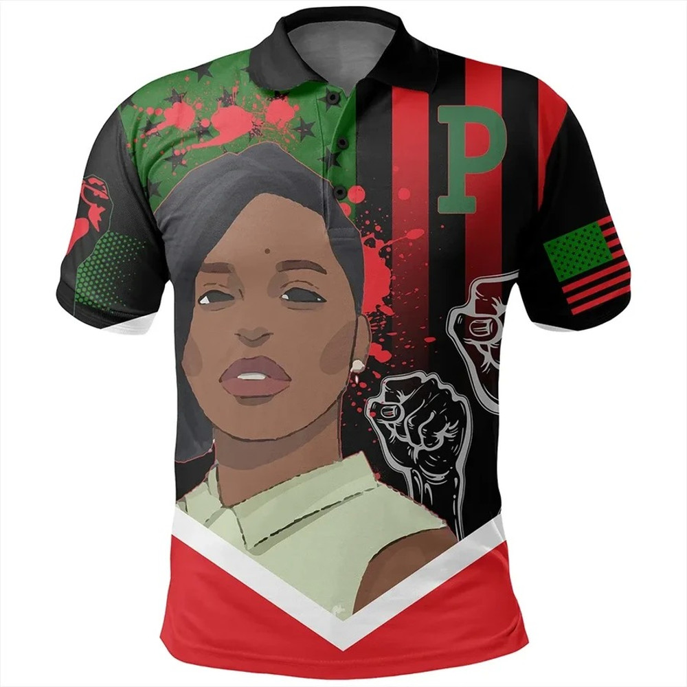 African American Flag Patrisse Cullors Polo Shirt, African Polo Shirt For Men Women