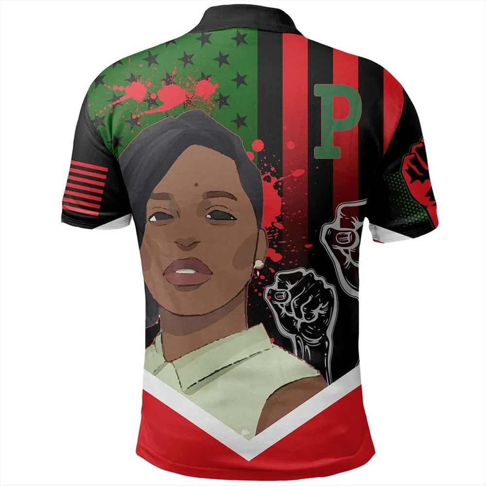African American Flag Patrisse Cullors Polo Shirt, African Polo Shirt For Men Women