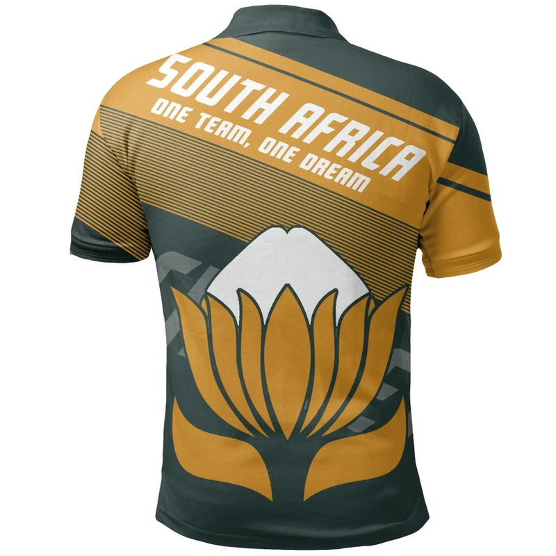 Cricket South Africa Protea Polo Shirt - Brian Style, African Polo Shirt For Men Women