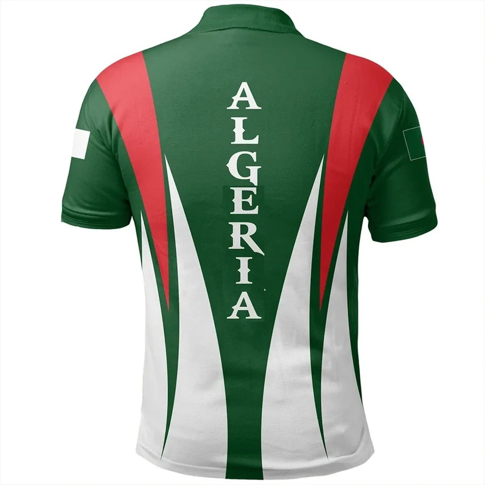 Algeria Polo Shirt Apex Style, African Polo Shirt For Men Women