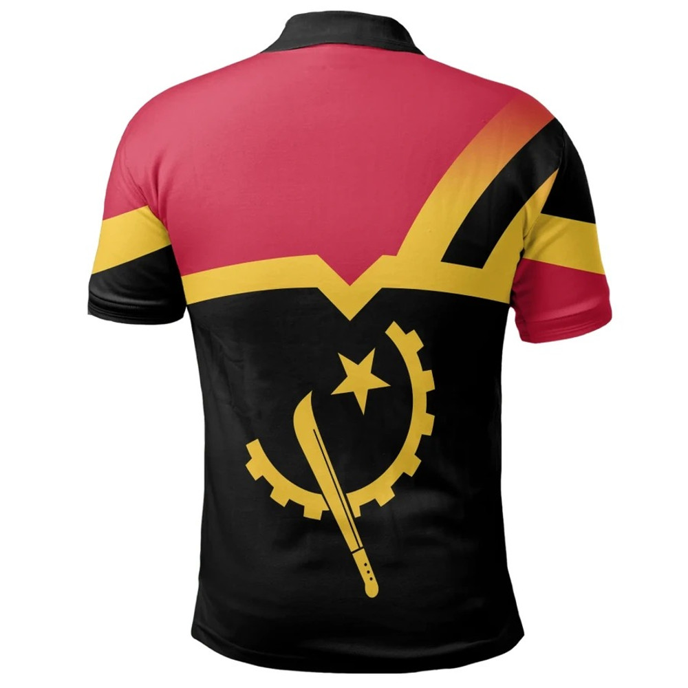 Angola Prime Style Polo Shirt, African Polo Shirt For Men Women
