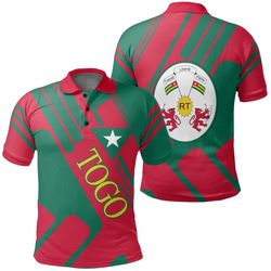 togo polo shirt rockie style, african polo shirt for men women