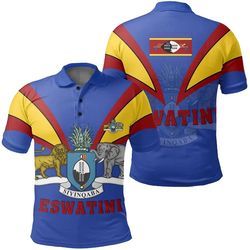 eswatini polo shirt tusk style, african polo shirt for men women