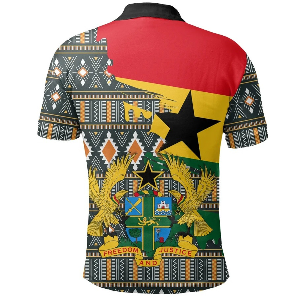 Kente Old Tribal Polo Shirt - Gash Style, African Polo Shirt For Men Women