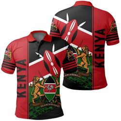 kenya polo shirt quarter style, african polo shirt for men women