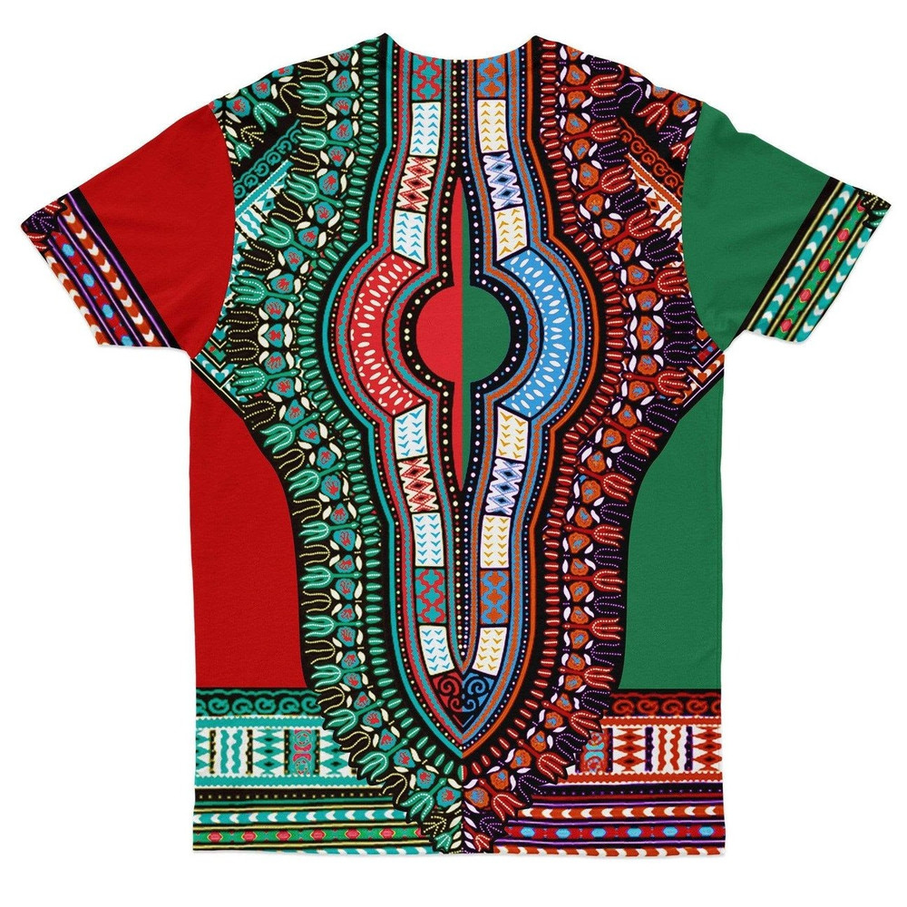 Dashiki Half 2 T-shirt Dashiki Half 2 T-shirt, African T-shirt For Men Women
