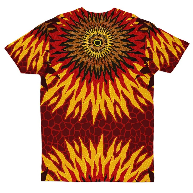 Sunflower African Pattern Tee, African T-shirt For Men Women