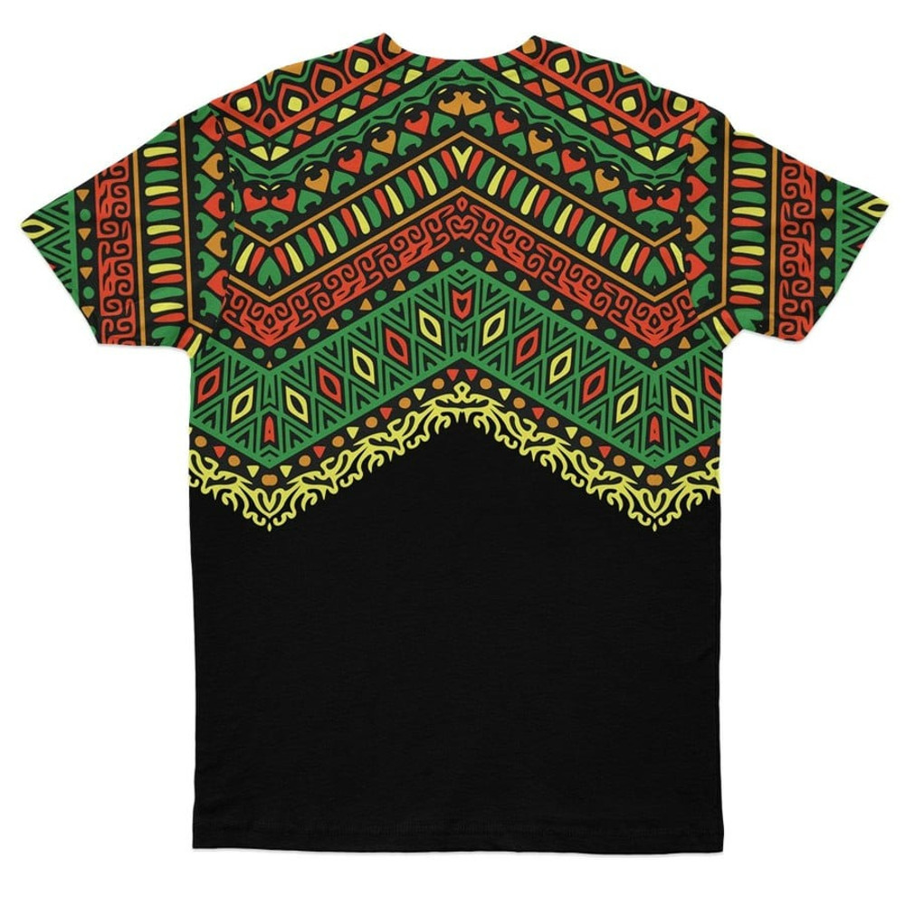 African Pattern RBG T-shirt, African T-shirt For Men Women