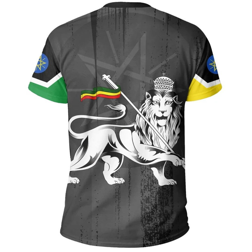 Ethiopia Lion Tee, African T-shirt For Men Women