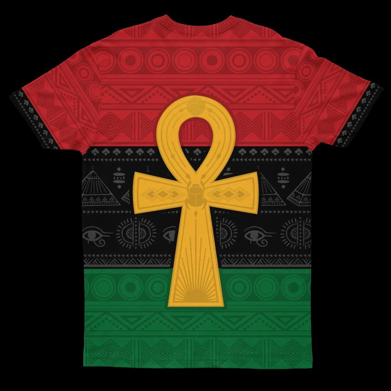 Pan African Ankh T-shirt, African T-shirt For Men Women