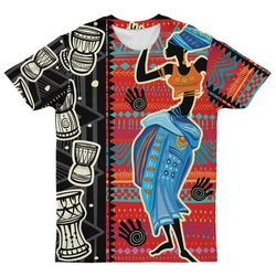 african dancers 2 t-shirt, african t-shirt for men women