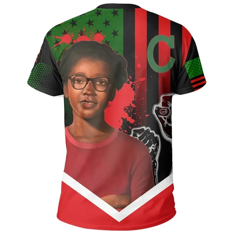 African American Flag Claudette Colvin T-shirt, African T-shirt For Men Women
