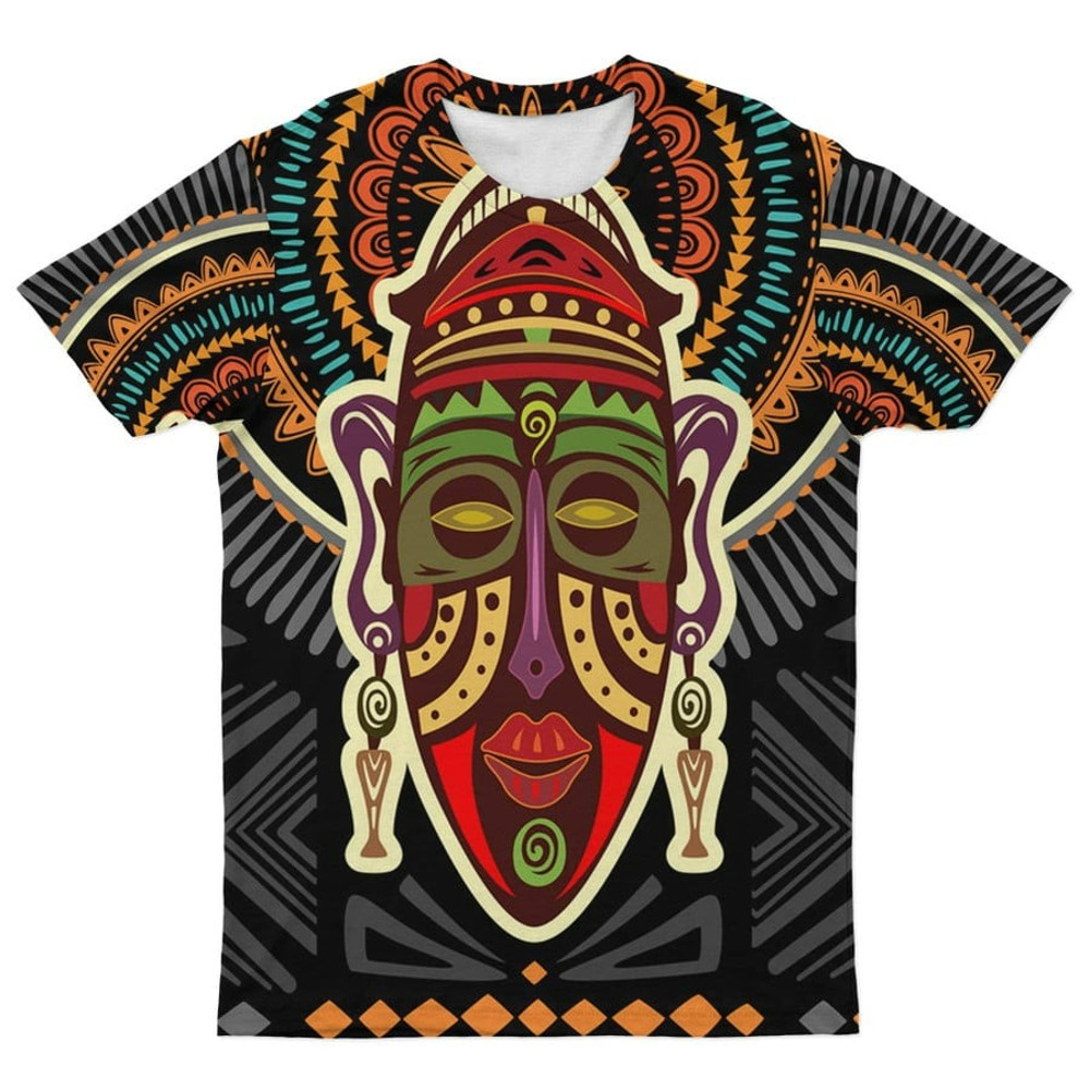 African Mask 5 T-shirt, African T-shirt For Men Women