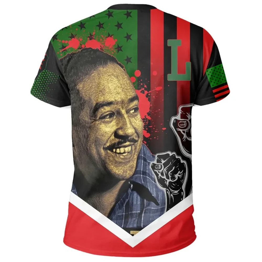 African American Flag Langston Hughes T-shirt, African T-shirt For Men Women