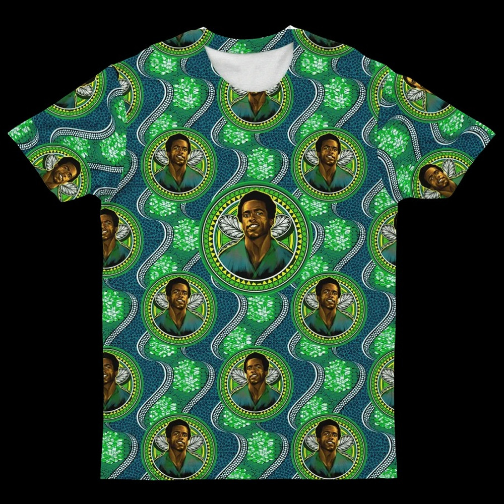 Huey Newton Fabric T-shirt, African T-shirt For Men Women