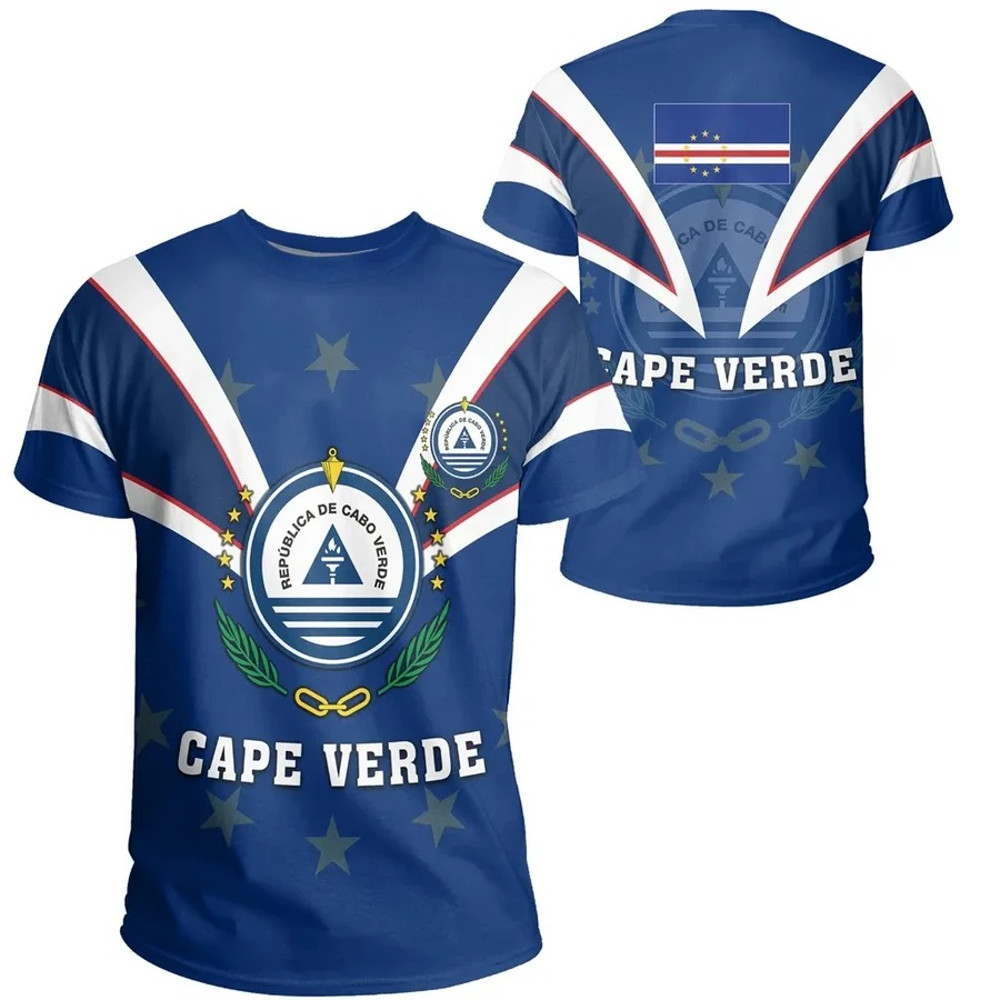 Cape Verde T-Shirt Tusk Style, African T-shirt For Men Women