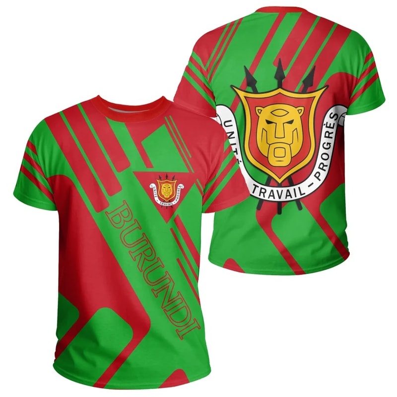 Burundi T-Shirt Rockie Style, African T-shirt For Men Women