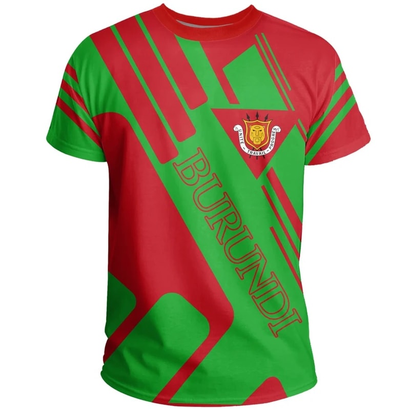 Burundi T-Shirt Rockie Style, African T-shirt For Men Women