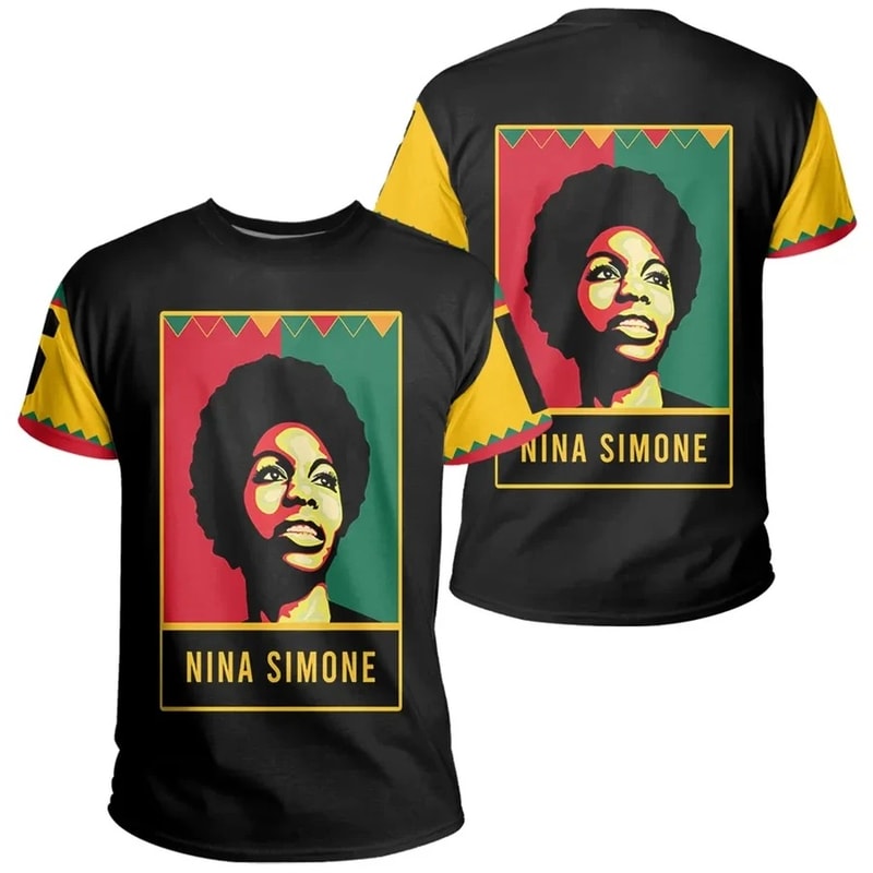 Nina Simone Black History Month Men Style T-Shirt, African T-shirt For Men Women